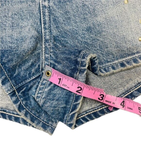 Juicy Couture Mixed Metal Studded High Rise Shorts - Picture 13 of 16